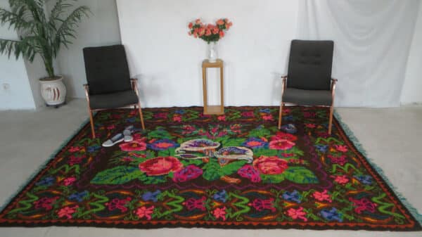 kilim salon tapis moldave etsy