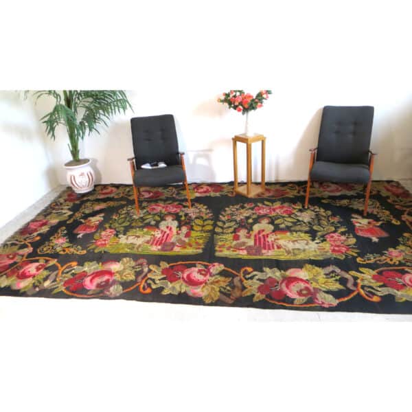 Tapis kilim ancien 200cm x 386cm – Image 3