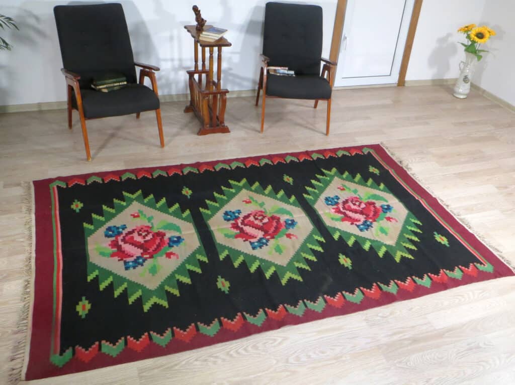 tapis moldave en laine tapis kilim