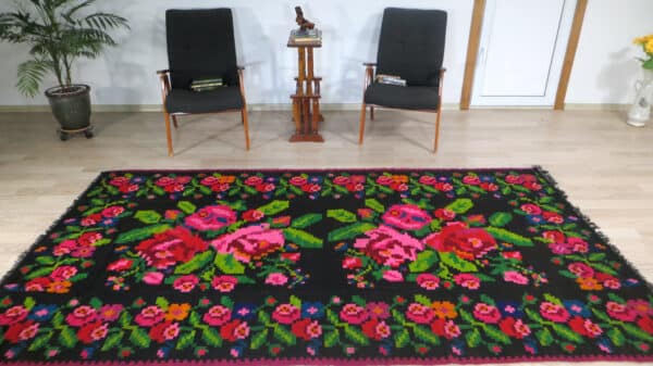 tapis moldave tapis kilim rose